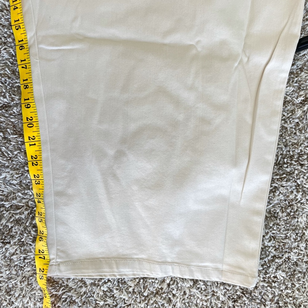 Woman Within plus size Khaki pull on Capris Pants - Picture 9 of 10